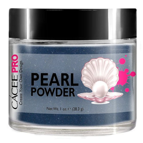 Cacee Pearl Powder Nail Art - #26 Slate Blue Nail Dip Powder for Manicures | Perfect for DIY Nails, Salon Use & Special Occasions