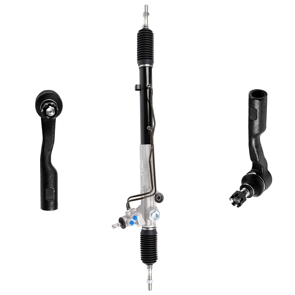Toyota Power Steering Rack and Pinion Assembly with 2 Outer Tie Rods - Compatible with 2003-2007 Sequoia & 2003-2006 Tundra - Perfect for Smooth Steering & Off-Road Adventures