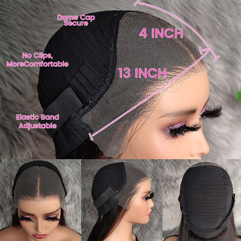 Eullair Short Curly Glueless Bob Wig | Lace Front Human Hair Wigs | Straight & Body Wave Lace Frontal Wig for Women | Perfect for Daily Wear, Cosplay & Special Occasions