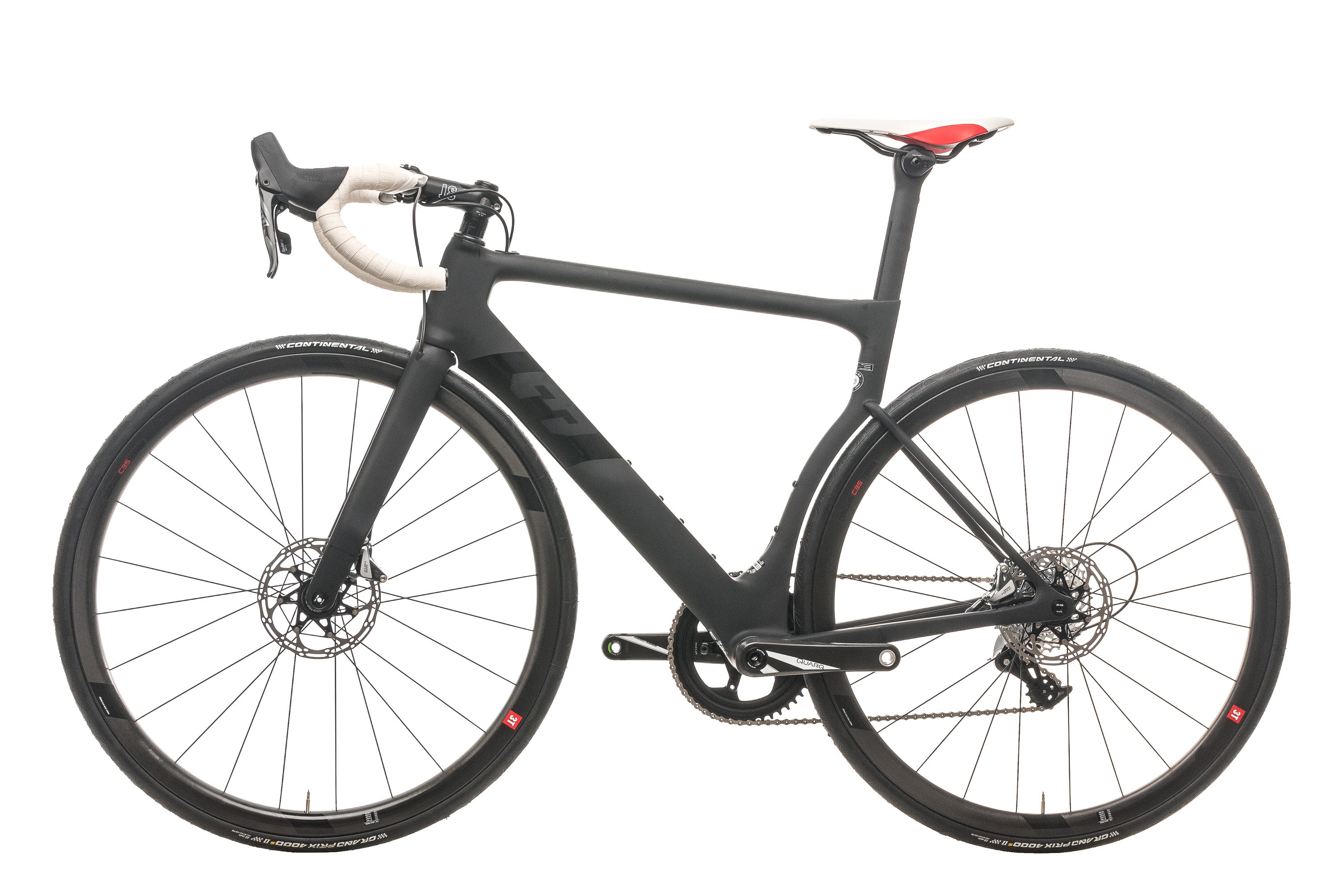 2020 3T Strada Due Team Force 1x Road Bike - Medium Size | Lightweight Carbon Frame & Aerodynamic Design for Competitive Cycling & Endurance Rides