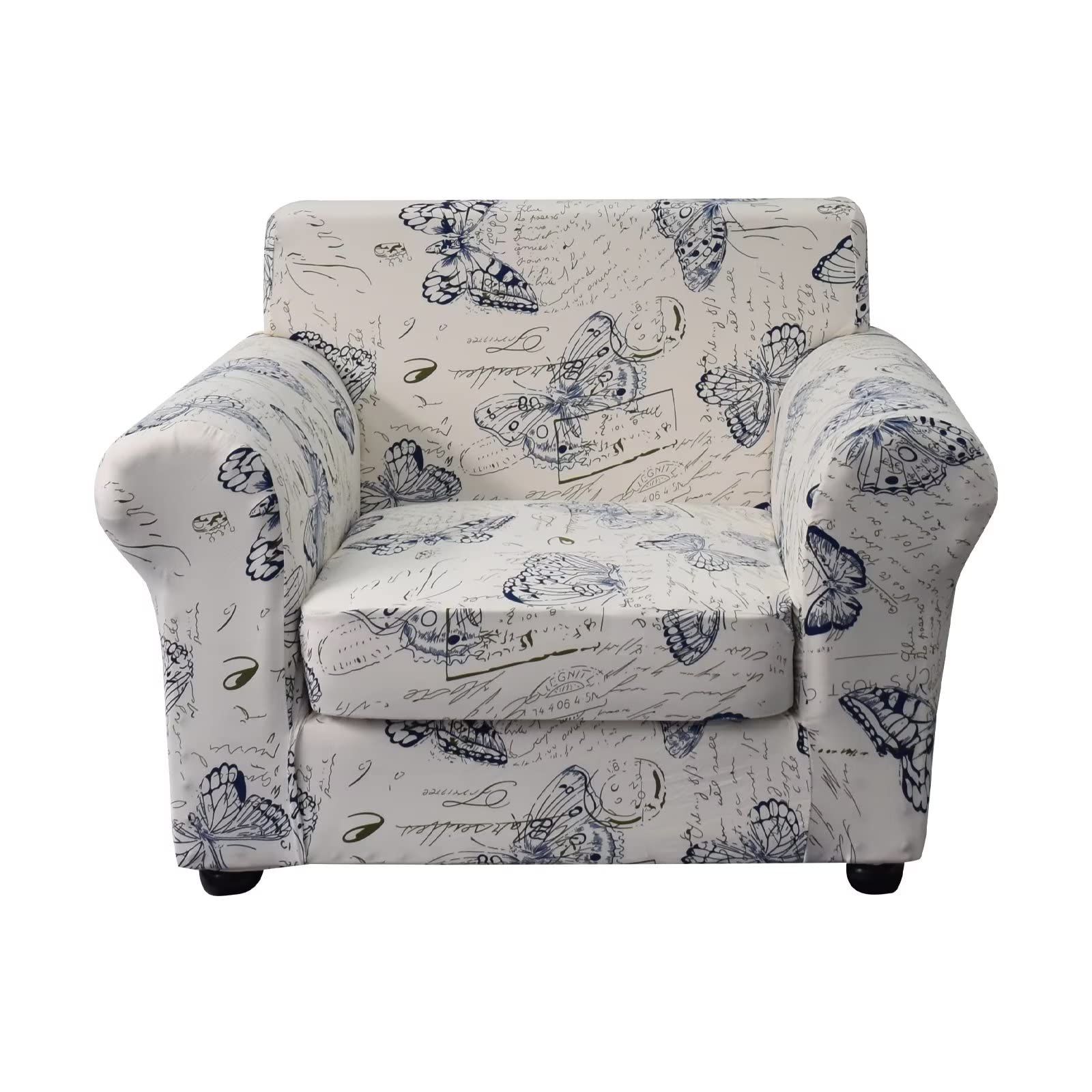 Eco-Ancheng 2-Piece Stretch Microfiber Armchair Covers - Washable Sofa Slipcover with Elastic Bottom for 1-Cushion Couches - Furniture Protector for Kids & Pets (Armchair, 09) - Perfect for Living Room, Office & Pet-Friendly Homes