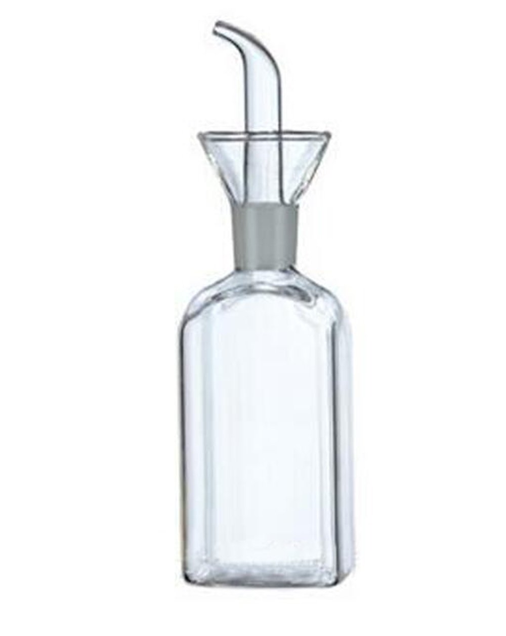 Premium Glass Olive Oil Dispenser Bottle - 8 oz Square Kitchen Oil Bottle for Cooking, Salad Dressing & Baking - Perfect for Olive Oil, Vinegar & Vegetable Oil with Precision Pour Spout