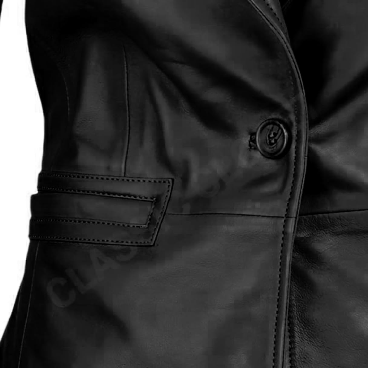Premium Women's Lambskin Leather Blazer - 2-Button Slim Fit Jacket Coat for Business & Evening Wear | Genuine Soft Leather Blazer for Office, Parties & Special Occasions