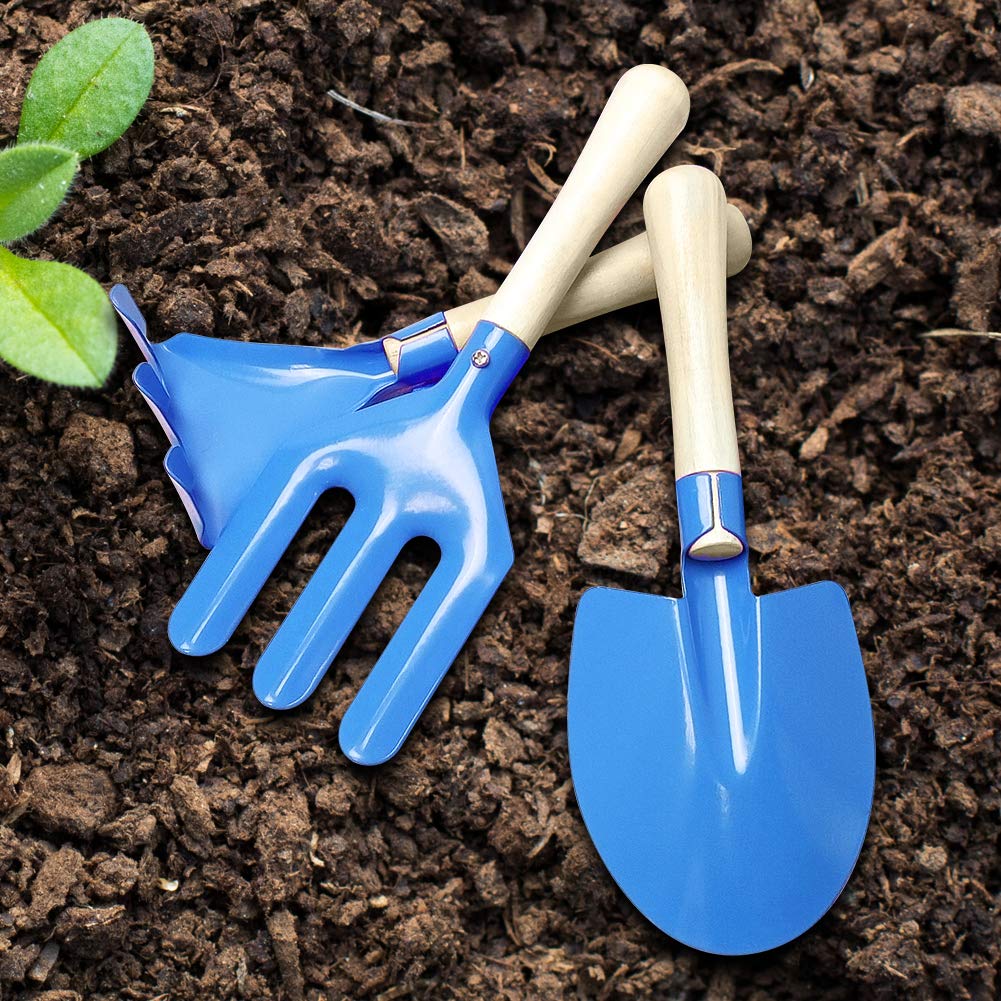 Kids Gardening Tool Set with Storage Bag - Outdoor Garden Toys for Boys & Girls - Perfect for Planting, Digging & Outdoor Play