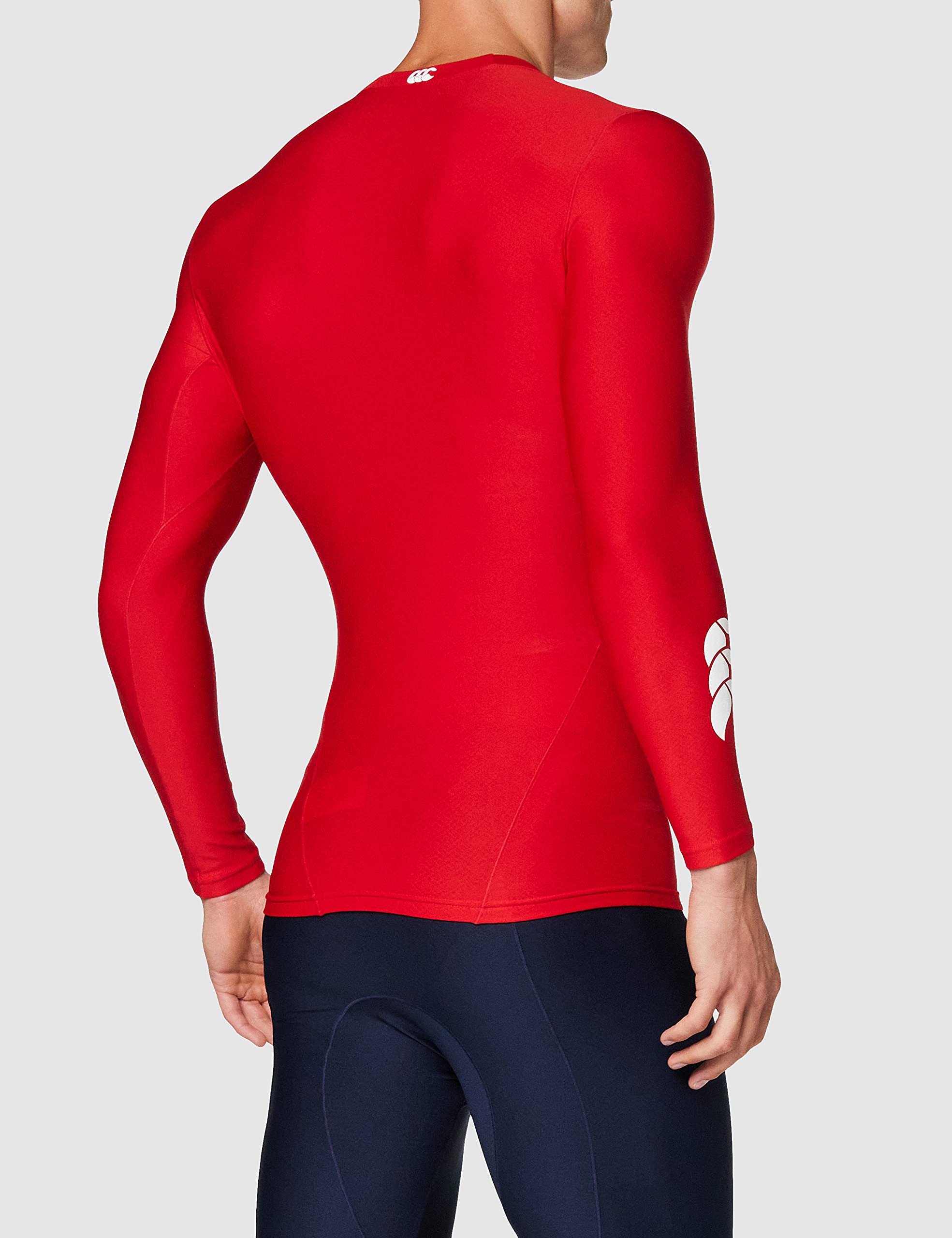 Canterbury Thermoreg Baselayer Top for Men - Moisture Wicking, Breathable, Thermal Underwear - X-Large, Red - Ideal for Running, Hiking & Cold Weather Sports