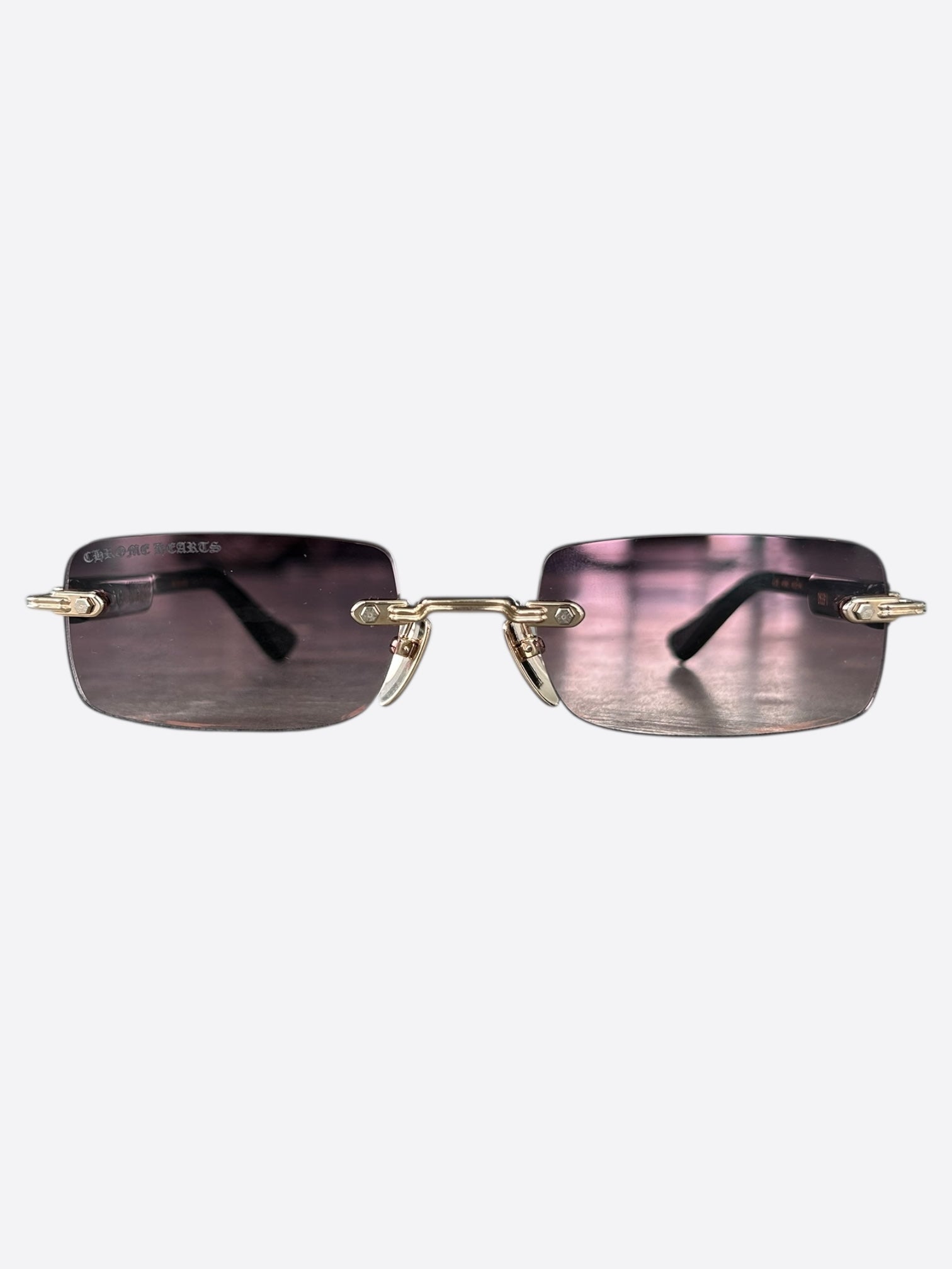 Chrome Hearts Black & Gold Deep 1 Sunglasses - Stylish UV Protection for Outdoor Activities & Fashion Statements