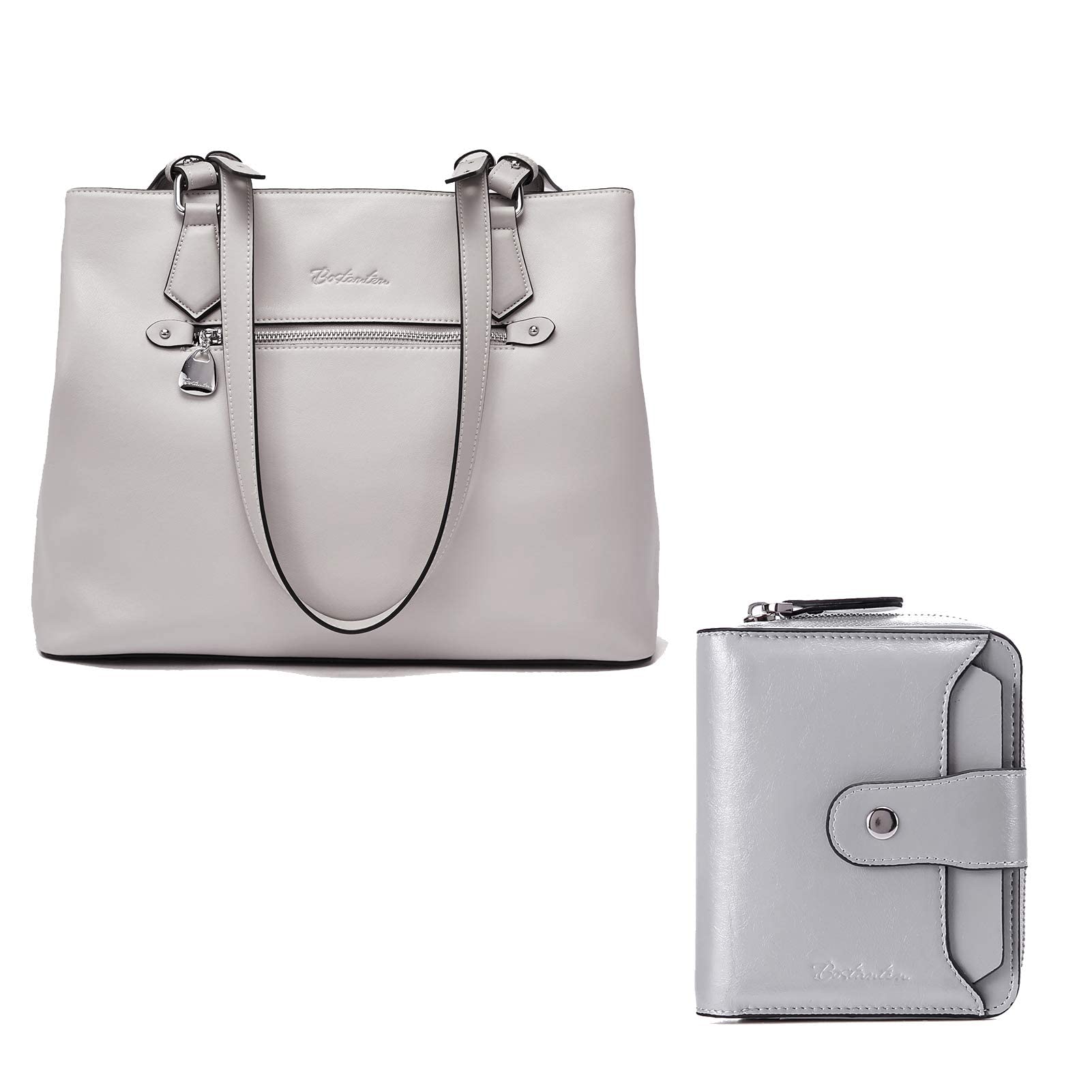 BOSTANTEN Genuine Leather Women's Handbag - Soft Designer Shoulder Bag & Top Handle Purse with RFID Blocking Zipper Pocket | Stylish Crossbody Bag for Work, Travel & Everyday Use
