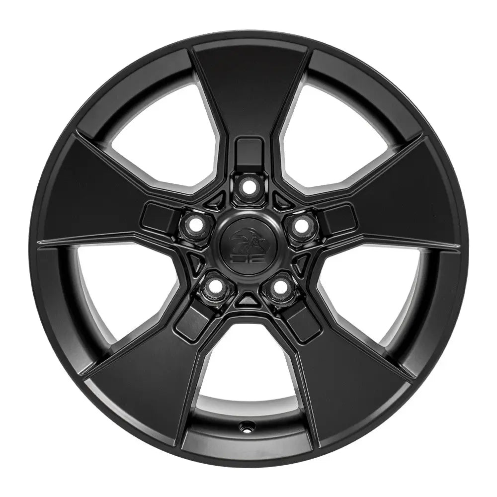 17 Inch Satin Black Jeep Wrangler Wheel Replacement - DF02 Replica Rim 17x8.5 | Off-Road & Street Performance | Perfect for Jeep Upgrades & Customization