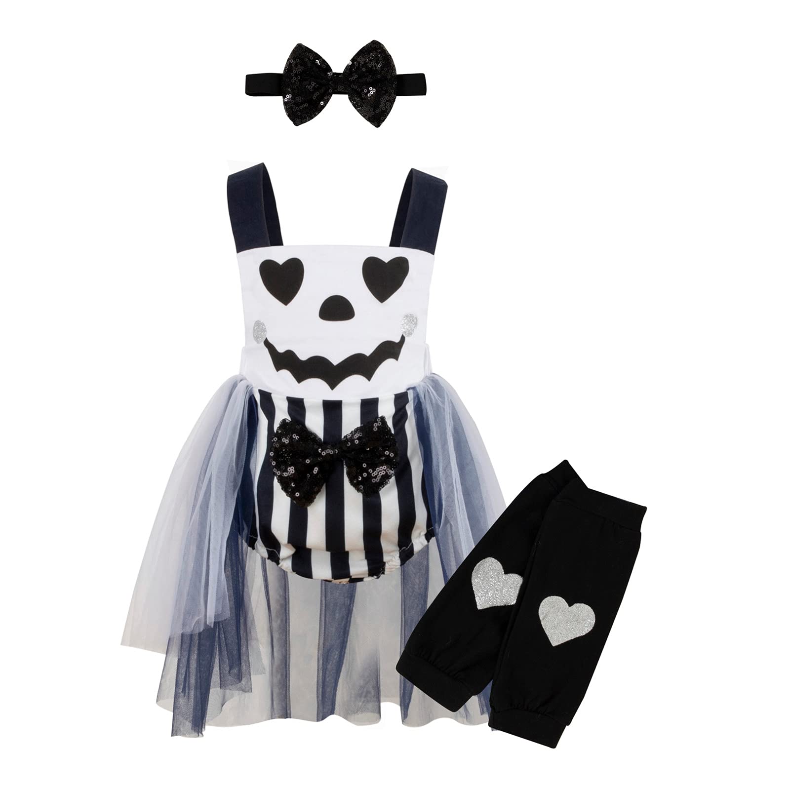 Lingerie Warmer & Headband Outfits | Halloween Romper for Girls | Baby Skirts & Leg Warmers | Boys & Girls Clothes Romper Jumpsuit Outfits | Perfect for Halloween Costumes, Baby Photoshoots & Playtime