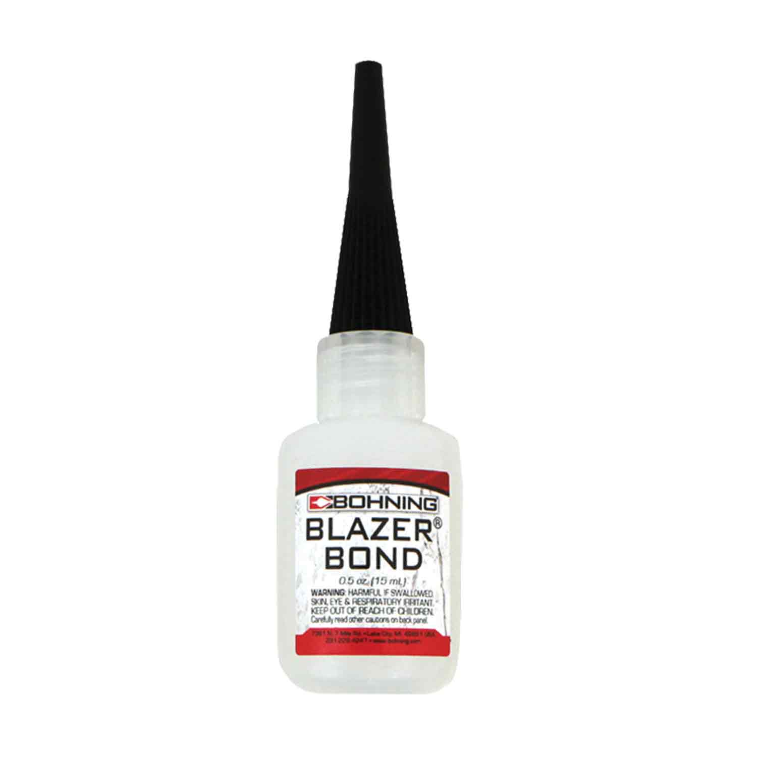 Bohning Blazer Bond Glue - 1/2 oz. High Strength Adhesive for Fletching Arrows - Perfect for Archery and Bowhunting Accessories