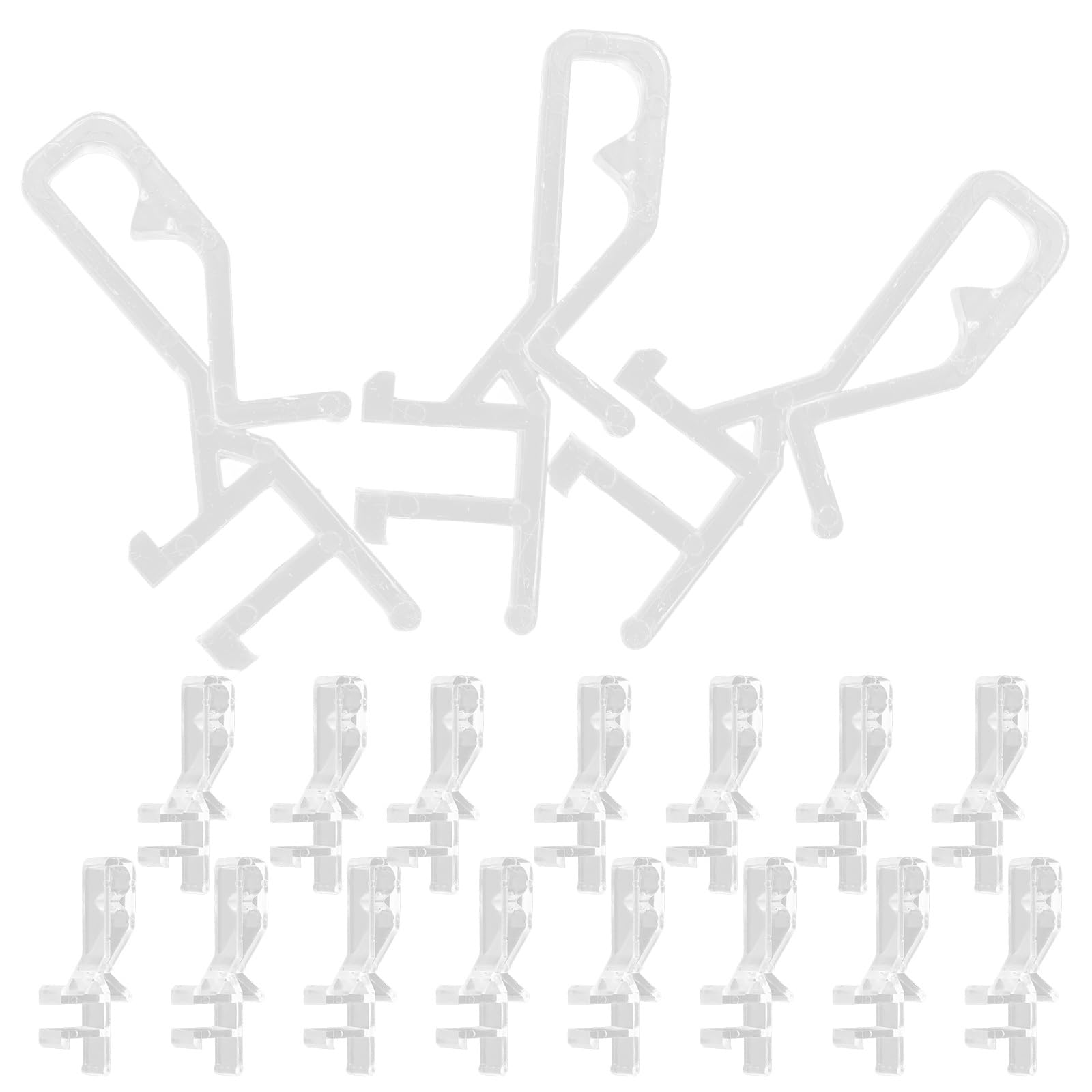 20PCS Hidden Valance Clips for Horizontal Blinds - Invisible Blind Retainer Clamps, Replacement Window Valance Clips for Home & Office (Perfect for Living Room, Bedroom, Kitchen Window Treatments)