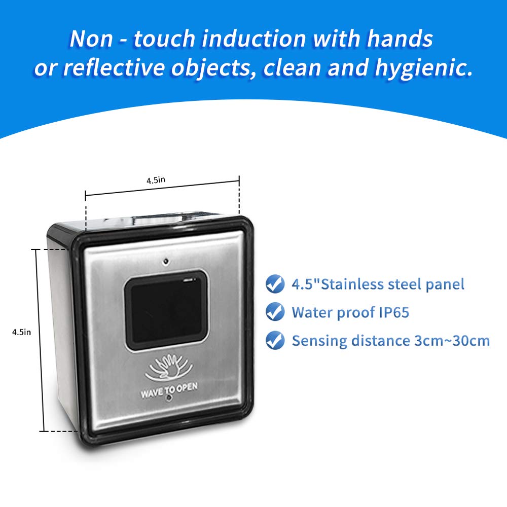 OlidleHome Smart Touchless Switch - Wave to Open, No-Contact Hand Sensor Infrared Switch (M-512) for Kitchen, Bathroom & Office - Hygienic Hands-Free Light Control