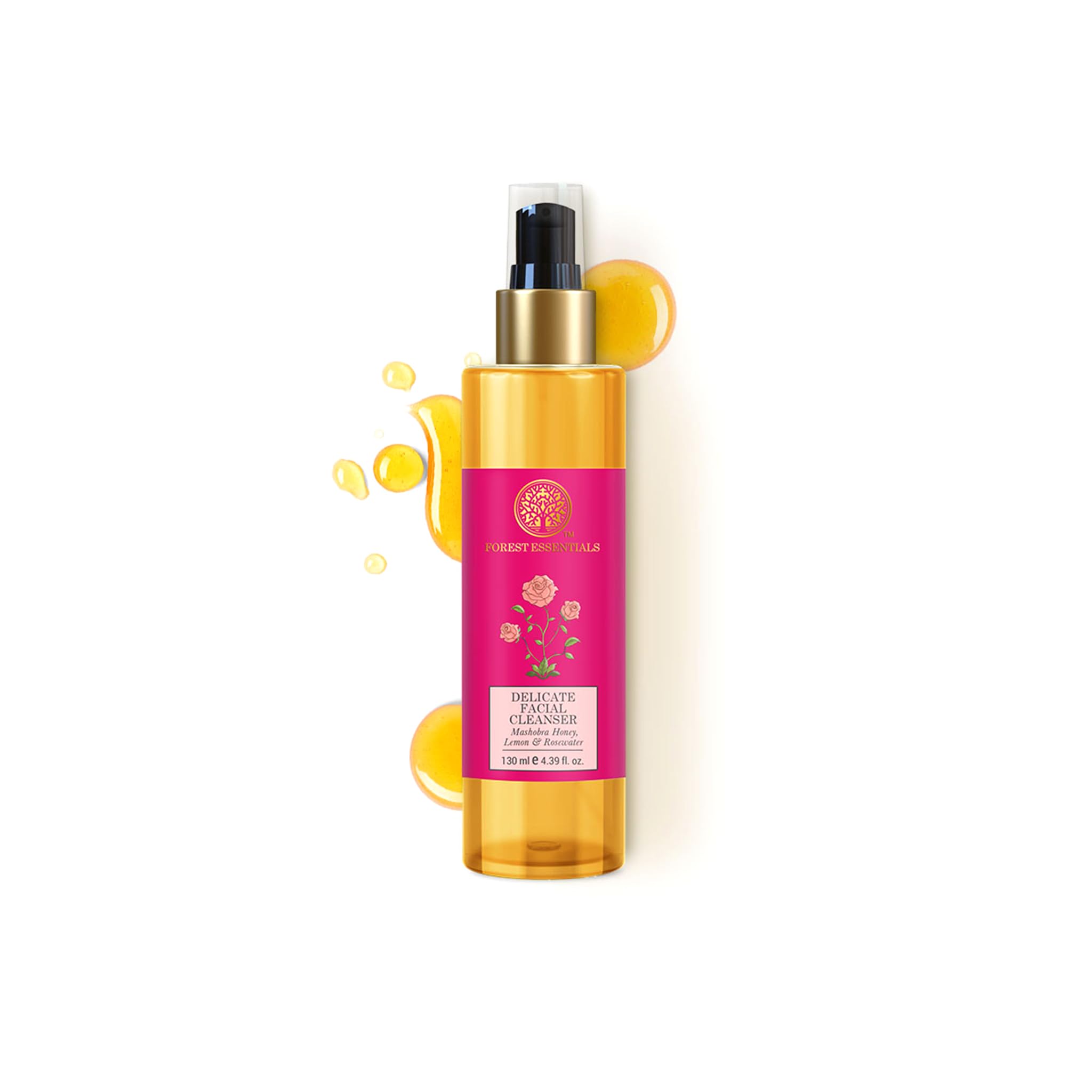 Forest Essentials Panchpushp Facial Tonic Mist & Mashobra Honey Delicate Facial Cleanser Combo - Hydrating Face Toner & Gentle Cleanser for Glowing Skin | Perfect for Daily Skincare Routine & Travel Essentials