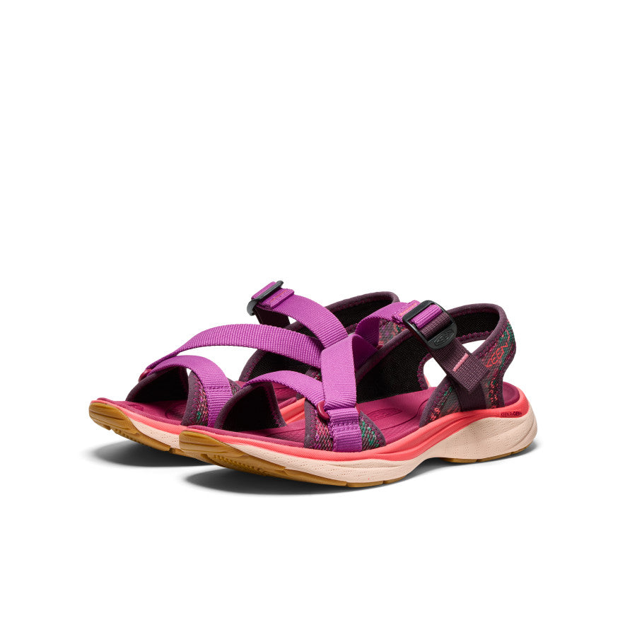 Women's Leiki Open Toe Sandal - Comfortable Summer Sandals for Women | Plum Perfect/Dubarry Colors | Perfect for Beach, Vacation & Casual Outings