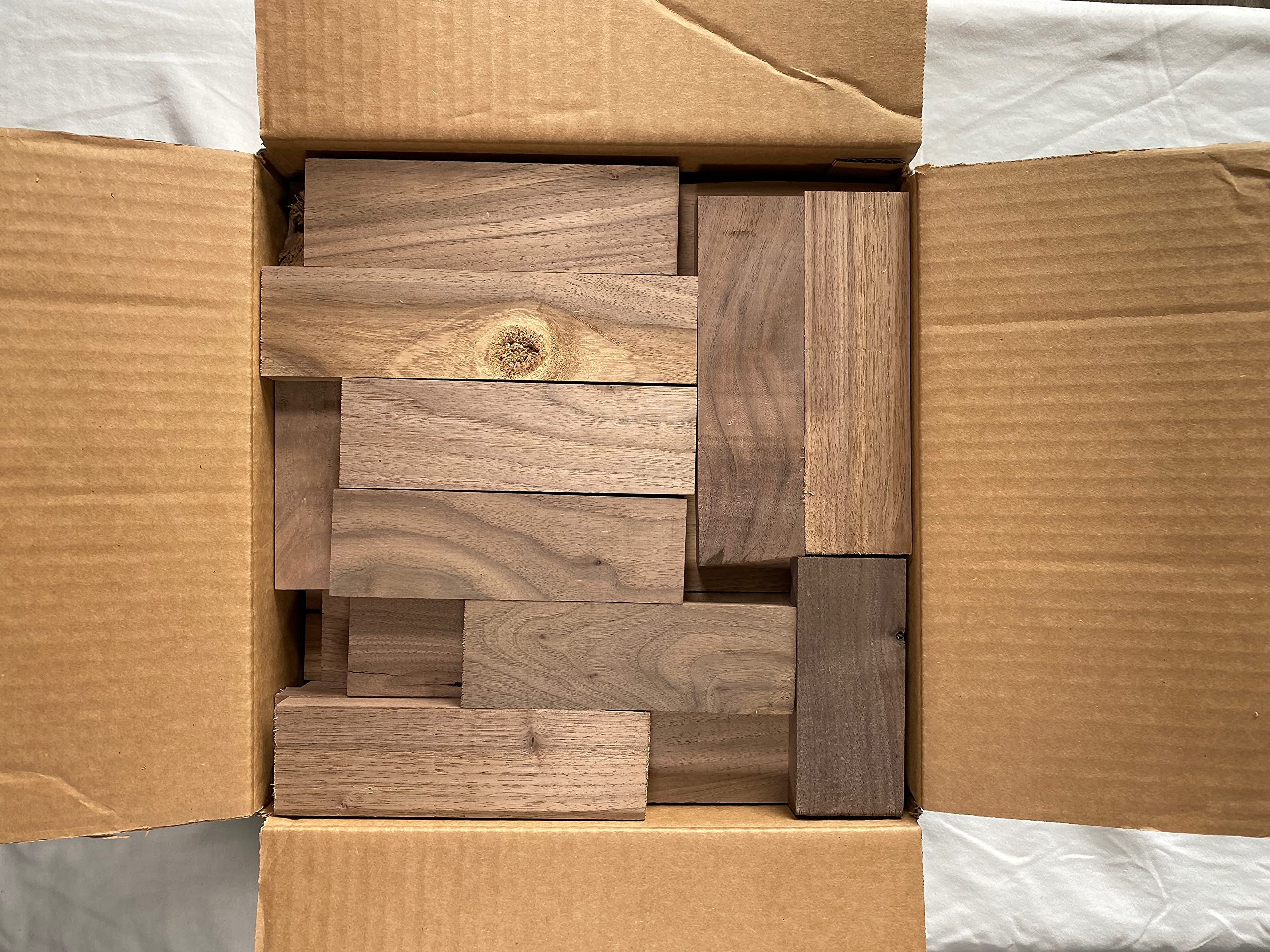 Premium Small Black Walnut Wood Box - Handcrafted Solid Wood Storage for Jewelry, Spices & Keepsakes | Perfect for Home Organization & Gift Giving