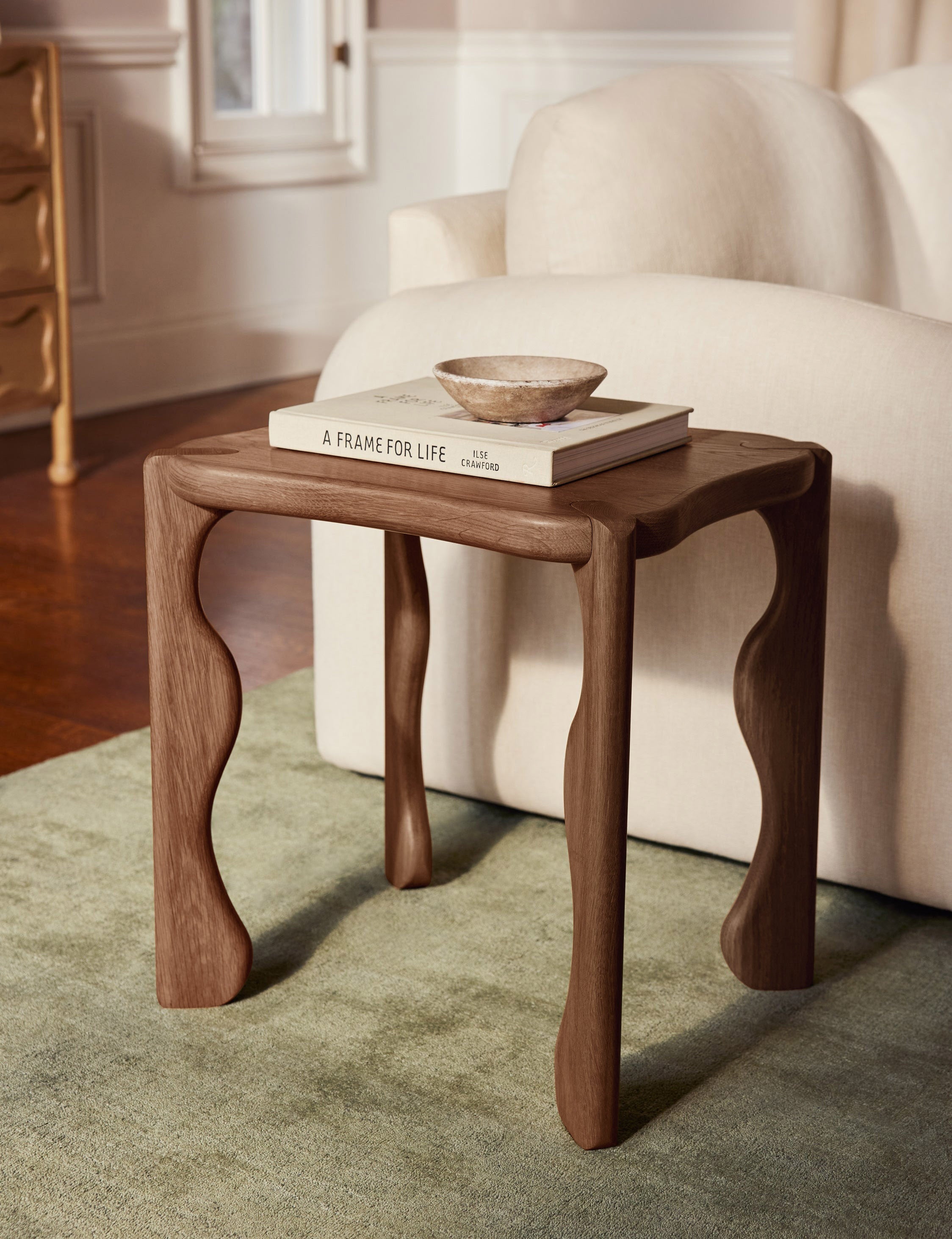 Grifo Side Table by Aimee Song - Modern End Table with Wooden Top & Metal Frame - Perfect for Living Room, Bedroom or Office Decor