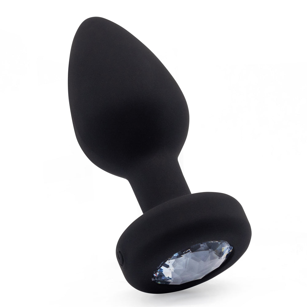 Remote Control Vibrating Jewel Butt Plug - Large Size for Women & Men, Rechargeable & Waterproof Anal Toy for Couples Play, BDSM, Solo Pleasure & Sensual Exploration