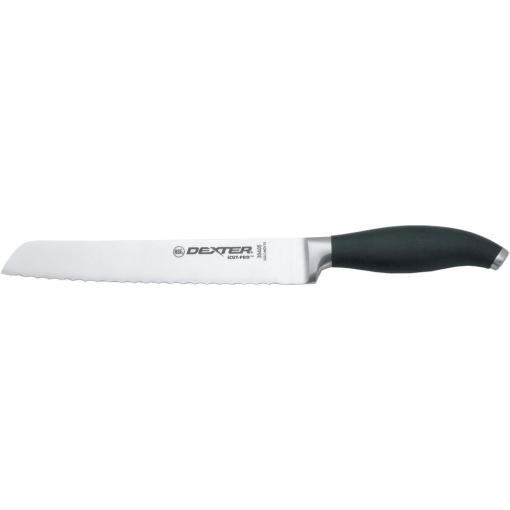 DEXTER RUSSELL 30405 Professional 8-Inch Scalloped Bread Knife - High Carbon Steel Blade for Slicing Bread, Cakes & Pastries - Perfect for Bakeries, Restaurants & Home Kitchens