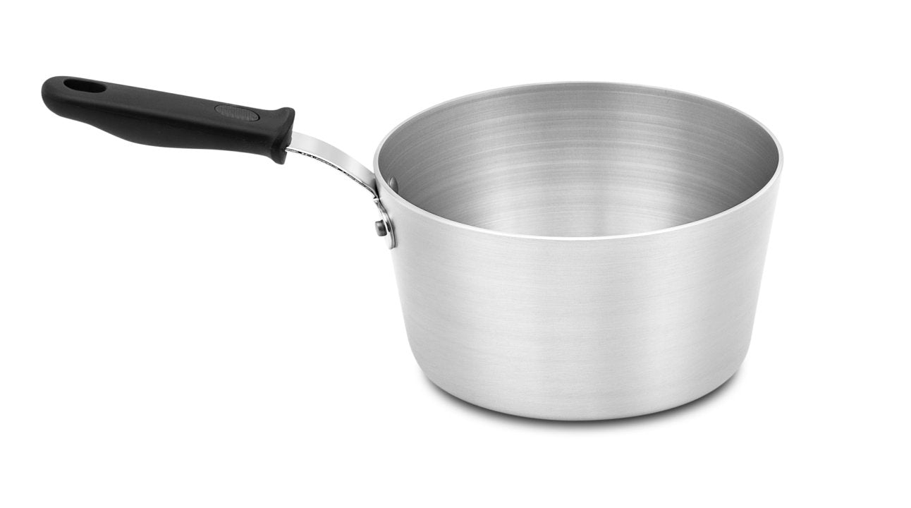 Vollrath Wear Ever 2.75 Quart Aluminum Sauce Pan with Heat-Resistant Silicone Handle - Perfect for Cooking, Simmering Sauces & Melting Chocolate in Home Kitchens & Restaurants