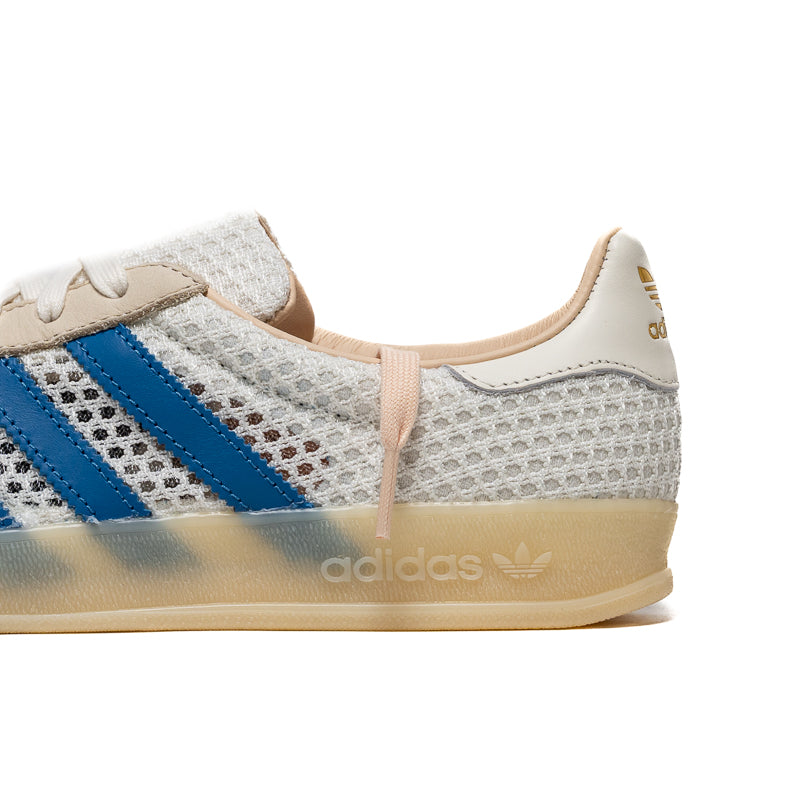 Adidas Gazelle Indoor Sneakers - Off White & Focus Blue - Comfortable Casual Shoes for Men & Women - Perfect for Gym, Running & Everyday Wear