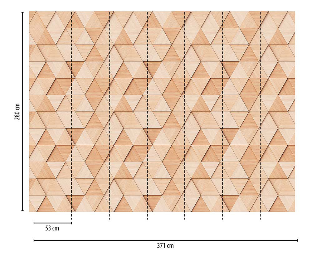 Embossed Triangle Wall Art - Modern Geometric Home Decor for Living Room, Bedroom & Office