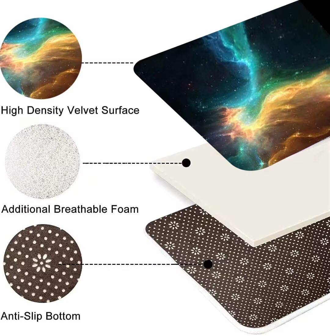 6'×9' Extra Large 3D Galaxy Starry Sky Area Rug - Washable Universe Nebula Theme Carpet for Living Room, Bedroom, Dining Room & Playroom | Perfect for Space-Themed Decor & Kids Rooms
