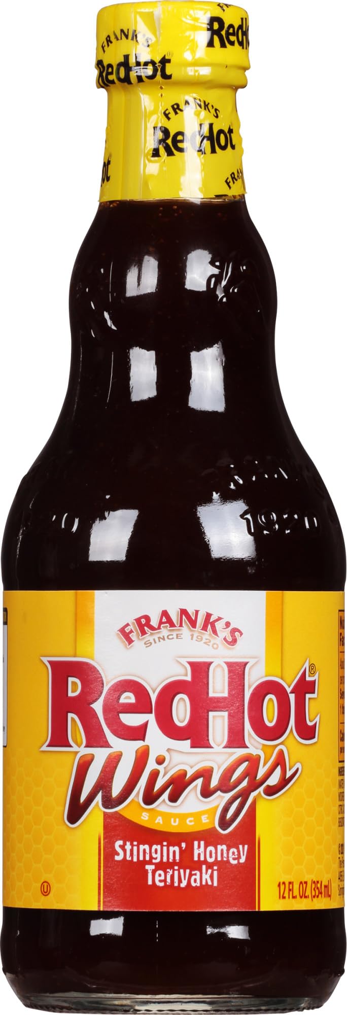 Frank's RedHot Stingin' Teriyaki Honey Wing Sauce - 12oz Bottle (Pack of 2) | Spicy Asian-Inspired Glaze for Chicken Wings, Meat & Seafood | Perfect for Game Day, BBQs & Family Gatherings