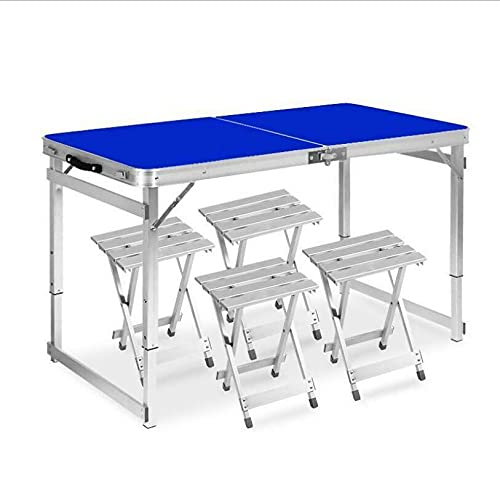**ProvideE Aluminum Folding Camping Picnic Table with 4 Seats – Portable Outdoor Dining Set for Patio, Backyard, Beach & RV – Lightweight & Durable Patio Furniture, Camping Gear & Accessories**    *(Use Scenes: Perfect for picnics, BBQs, tailgating, beach outings, camping trips, and backyard gatherings.)*