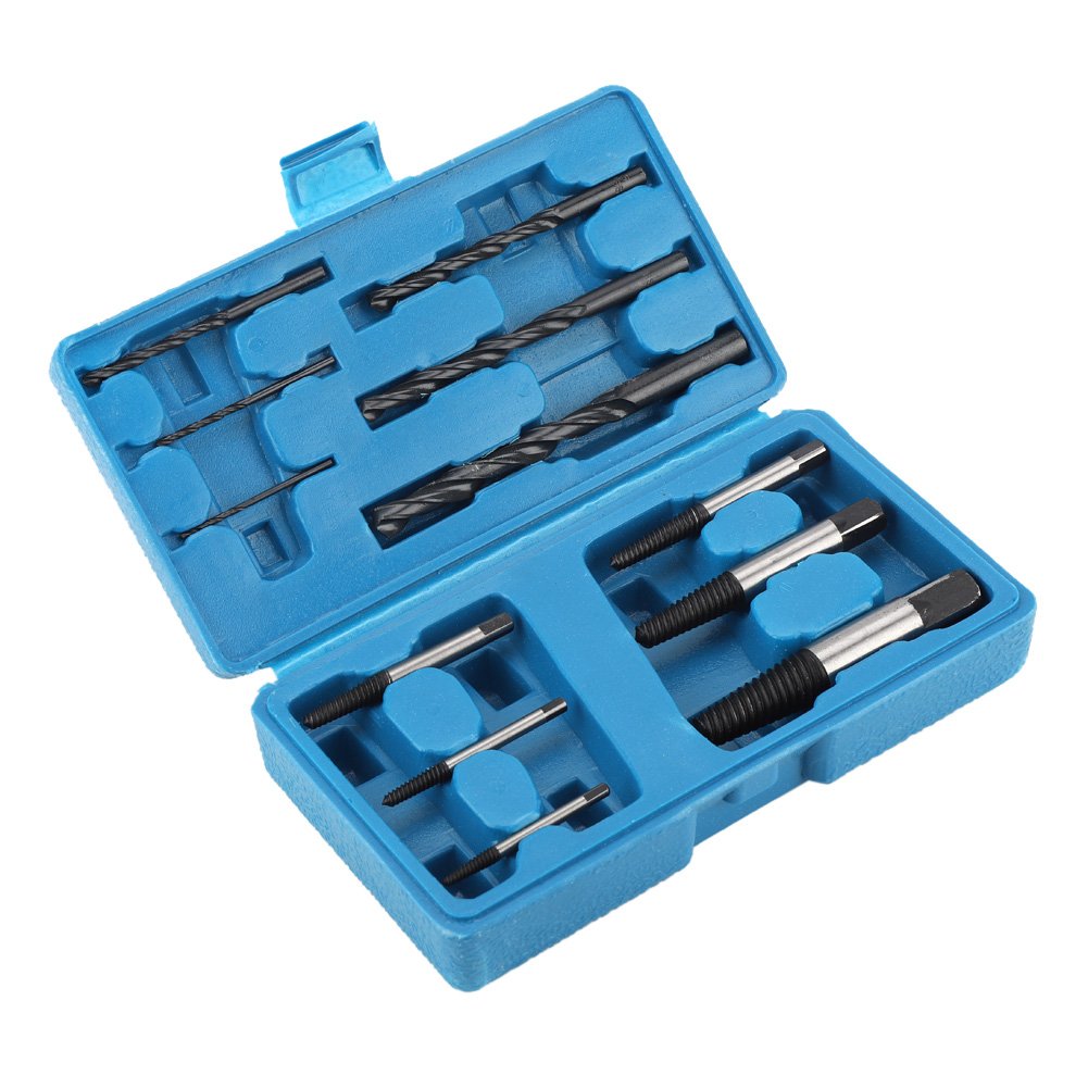 High-Strength Long-Lasting Screw Extractor Set - Heavy Duty Broken Screw Remover Kit for Stubborn Bolts & Damaged Screws | Ideal for Automotive Repair, DIY Projects & Industrial Maintenance
