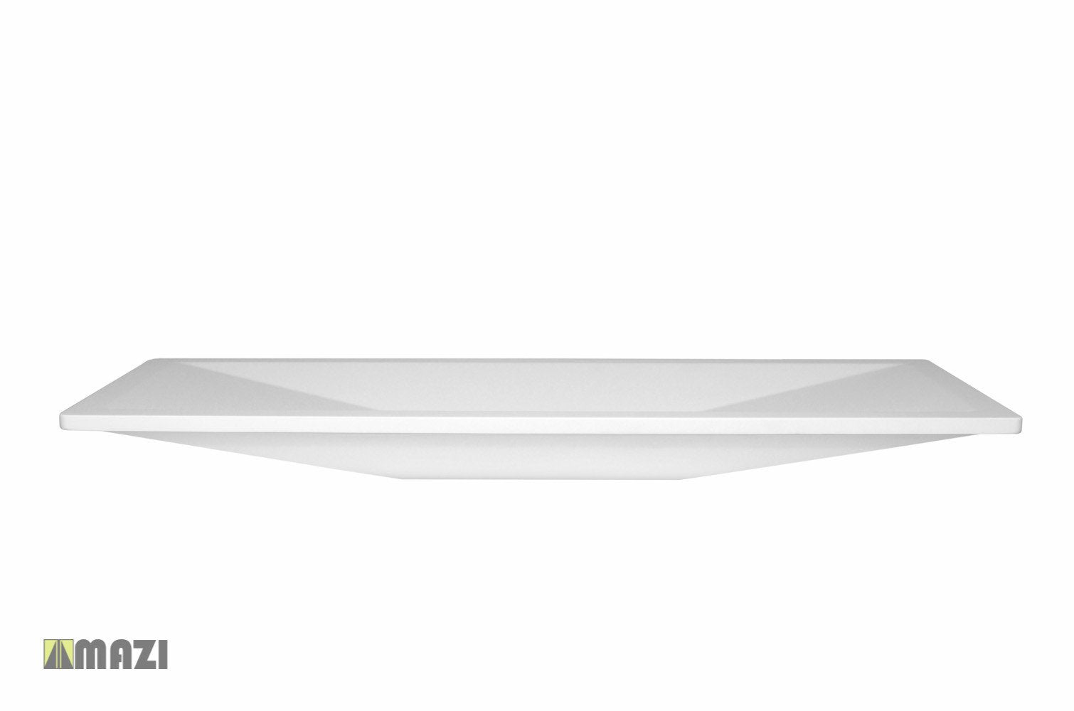 Premium White Solid Surface Sink - 4 Flat Liso Design for Modern Kitchens | Durable & Easy to Clean | Perfect for Home Renovation & Commercial Spaces
