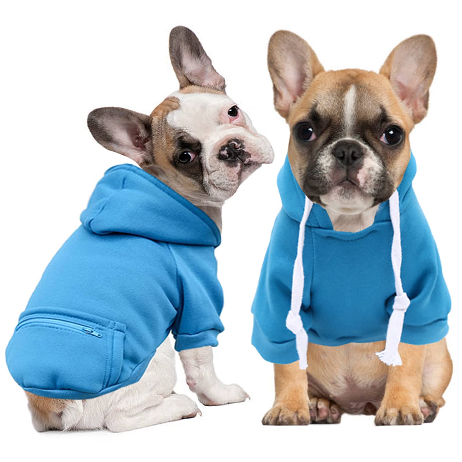 Otunrues Plaid Dog Hoodie - Soft & Warm Dog Sweater with Pocket for Small Medium Large Dogs & Cats - Perfect for Cold Weather Walks & Outdoor Adventures