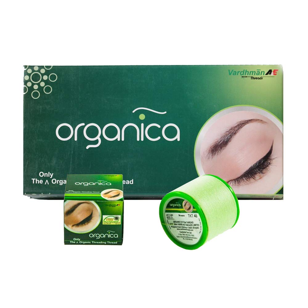 Organic Eyebrow Threading Kit - 8 Spools of Premium Cotton Thread for Perfect Brows | Salon & Home Use for Smooth, Precise Hair Removal