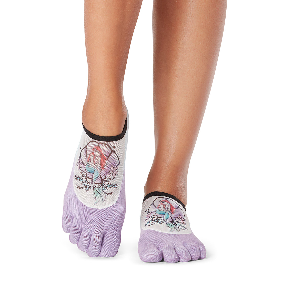 Disney Luna Grip Socks by ToeSox - Non-Slip Yoga Socks for Pilates, Barre & Dance - Perfect for Workouts, Studio Classes & Home Fitness