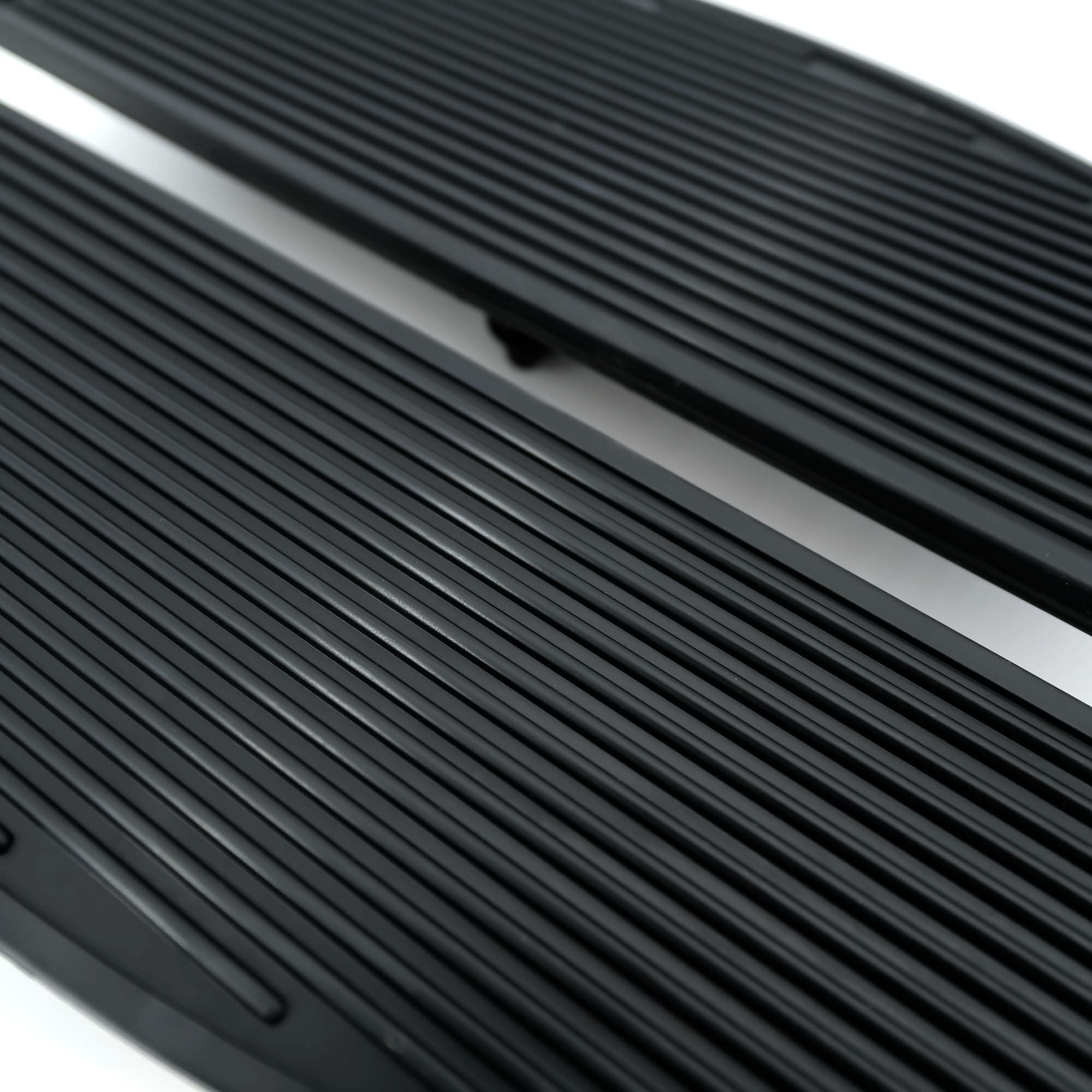 Harley Touring Motorcycle Floorboards - 1 Pair Black Rubber Foot Rest Inserts for Electra Glide, Road Glide, Road King & Softail Models | Enhanced Comfort & Grip for Long Rides & Cruising