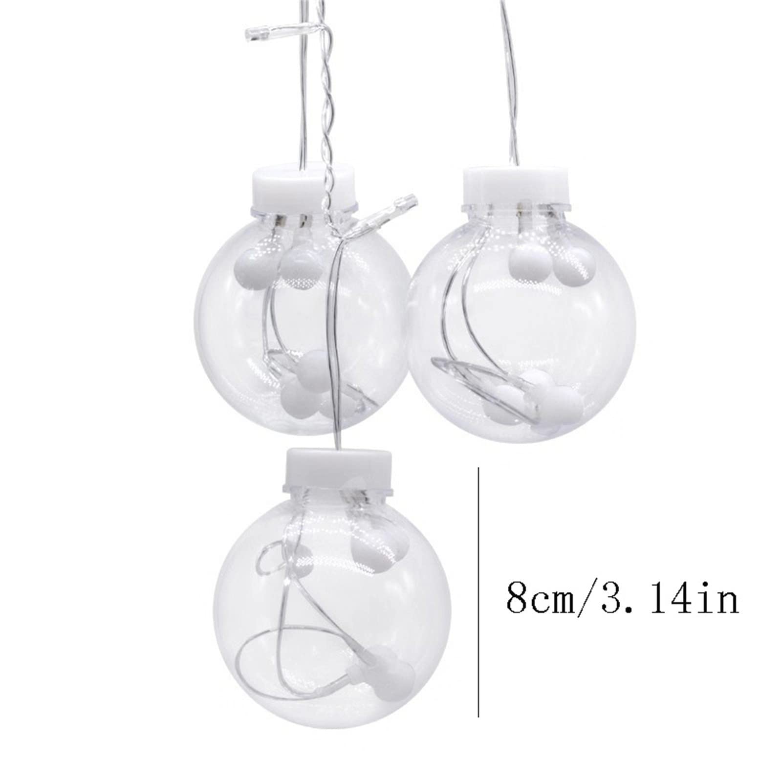8#YS Battery Operated LED String Lights - 20ft Christmas Decorations for Indoor & Outdoor Use - Perfect for Holiday Parties, Tree Decor, and Home Lighting