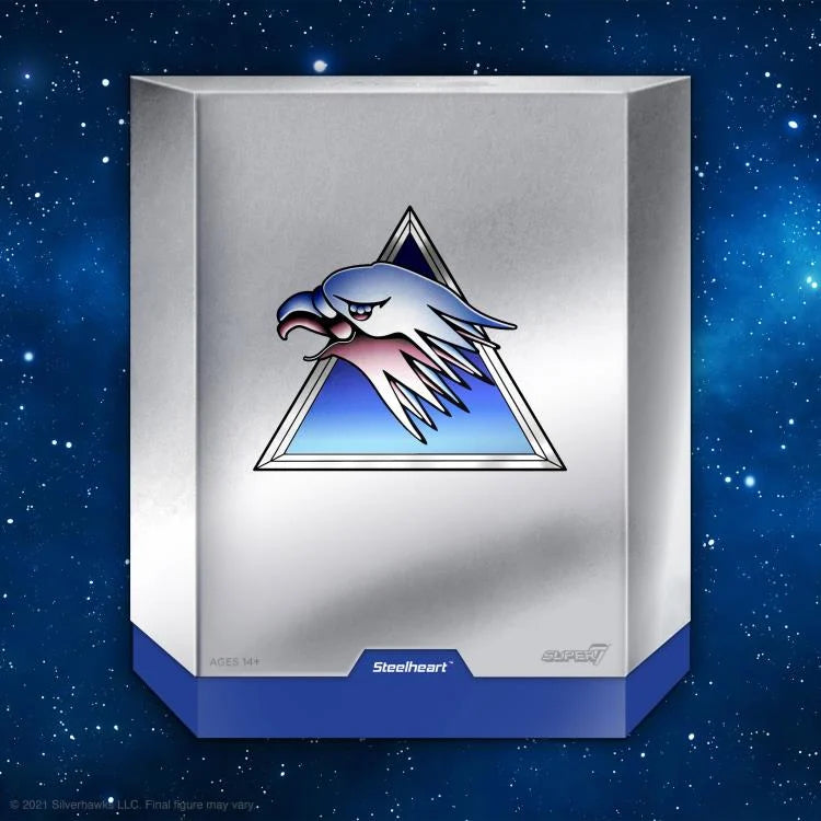 SilverHawks ULTIMATES! Steelheart Action Figure - Collectible 80s Retro Toy for Fans | Perfect for Display, Nostalgic Gift & Action Figure Collections