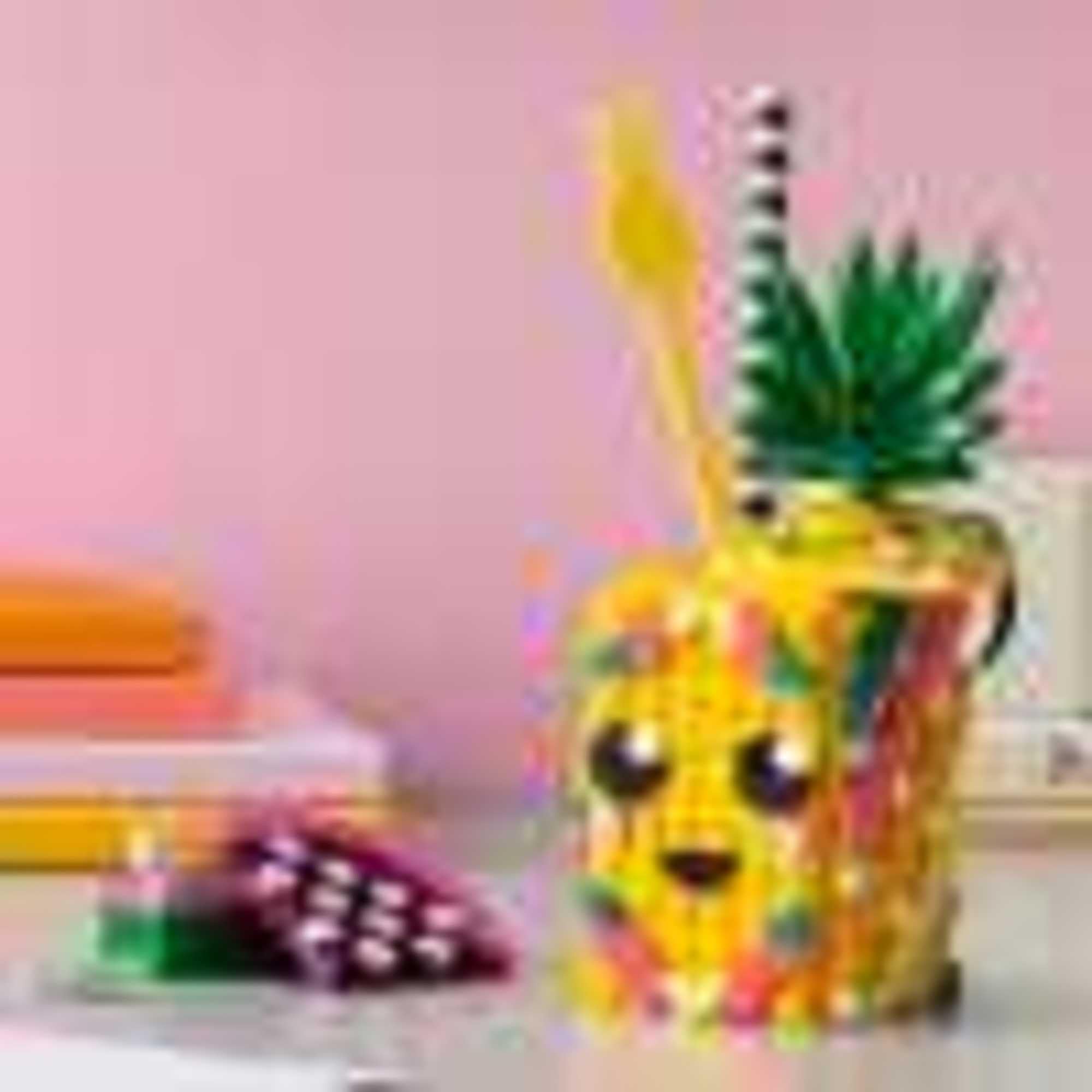 LEGO DOTS Pineapple Pencil Holder 41906 - 351 Piece DIY Craft Kit for Kids, Creative Arts & Crafts Project, Fun Holiday & Birthday Gift Idea - Perfect for Desk Organizer & Kids Room Decor