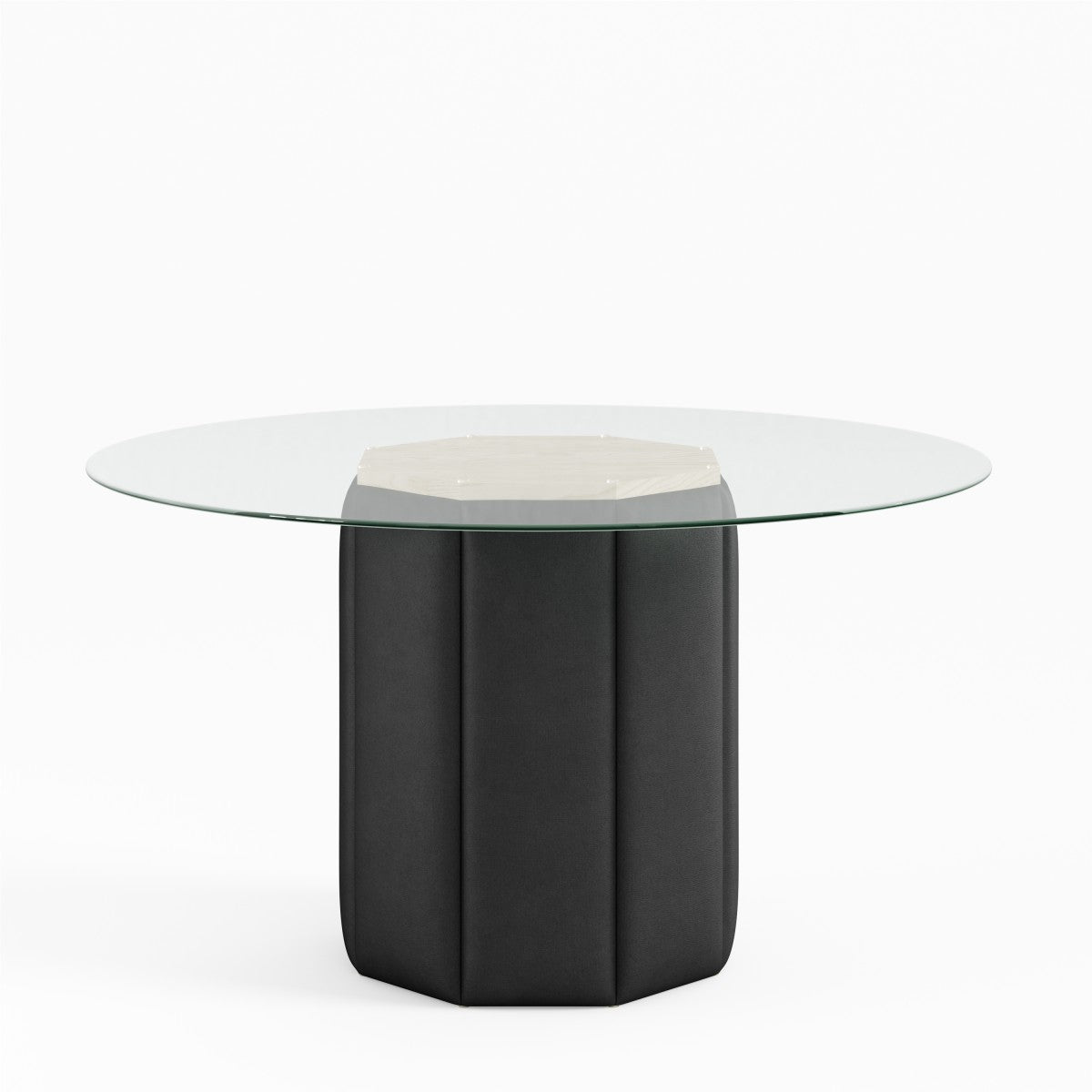 Bezanson 54 Inch Modern Black Dining Table for Kitchen, Dining Room, and Small Spaces | Solid Wood Construction | Easy Assembly | Perfect for Family Gatherings and Dinner Parties