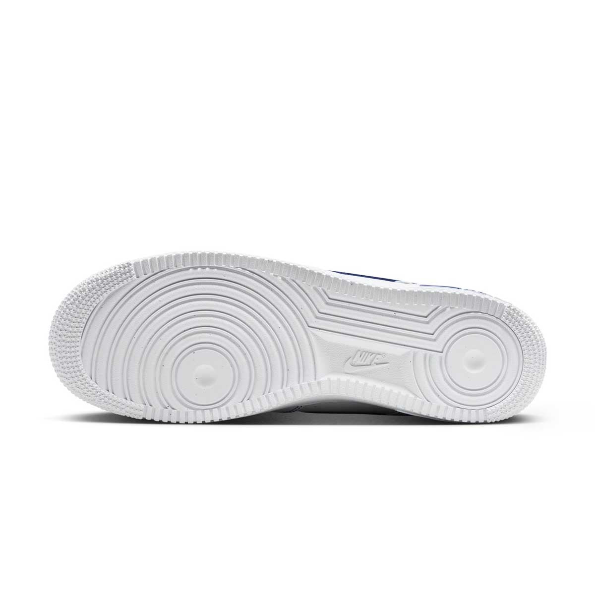 Nike Air Force 1 '07 LV8 Men's Sneakers - White & Deep Royal Blue Basketball Shoes for Casual Wear & Street Style