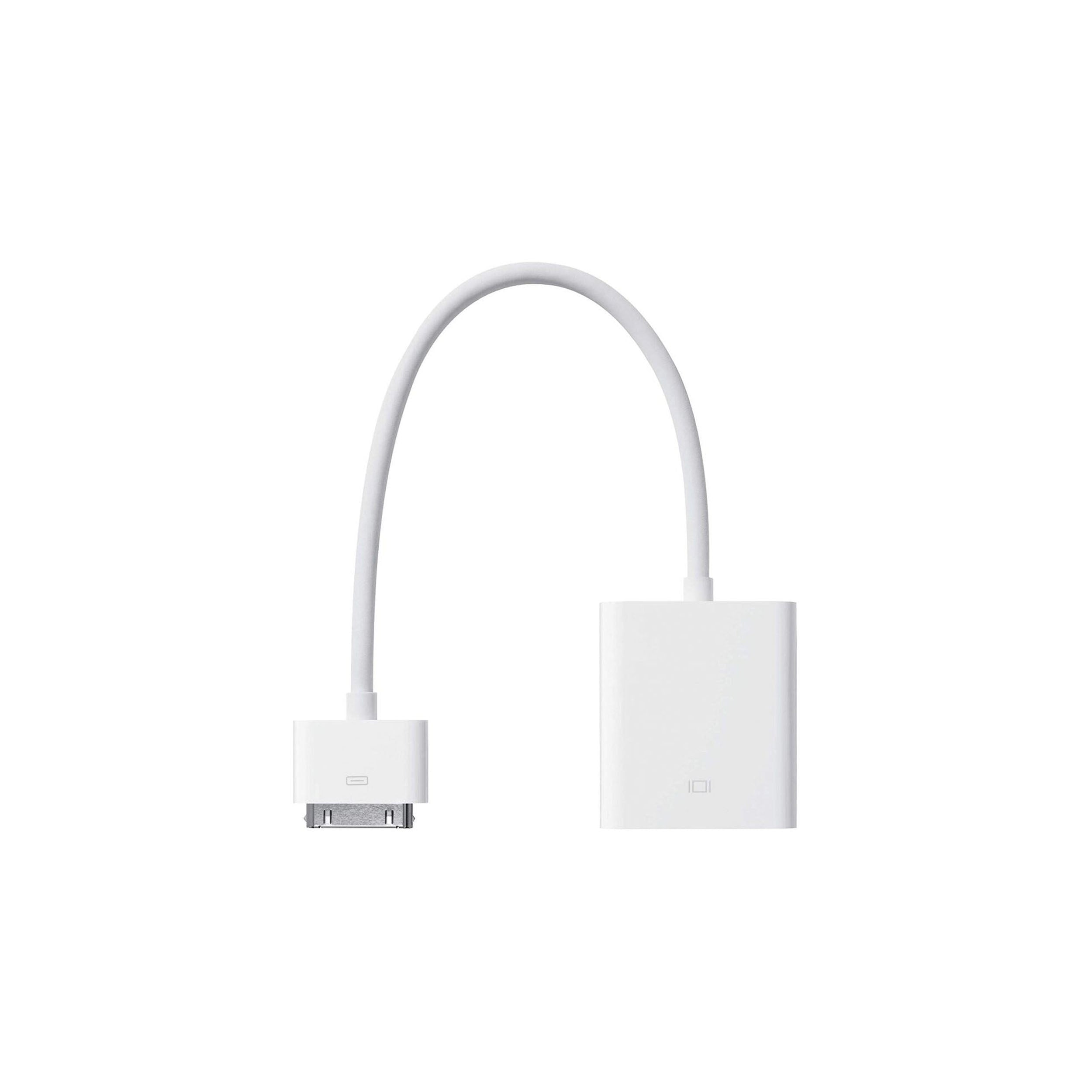 Apple 30 Pin to VGA Adapter - White | Connect iPhone/iPad to Projector & Monitor for Presentations & Screen Sharing