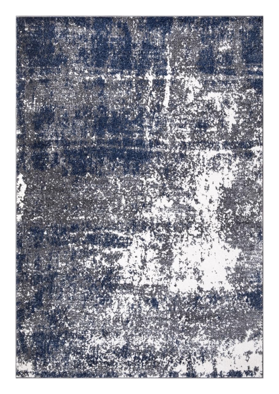 Premium Non-Shedding Abstract Area Rug 8x10 - Soft Modern Kitchen Rug, Living Room Carpet, Bedroom Floor Mat, Dining Room & Entryway Decor - 7'3