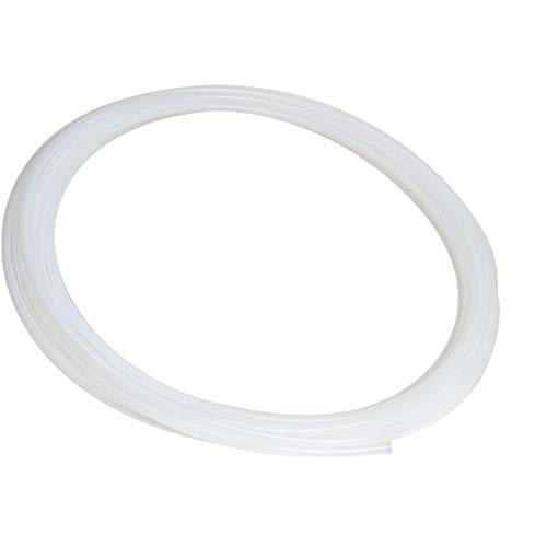 Flexible PVDF Plastic Semi-Transparent White Tubing for Food, Beverage & Dairy - 7/8