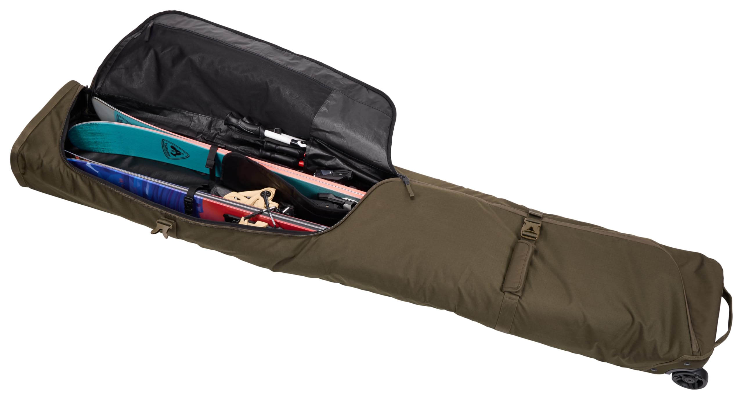 Thule Roundtrip Ski Roller Bag - Durable Travel Ski Bag for Airplane & Car Transport - Perfect for Ski Trips & Winter Vacations