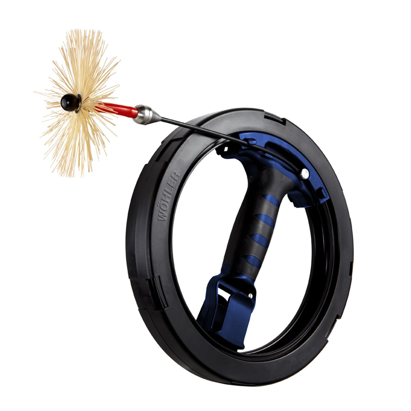 Wohler USA 2028 Mini Viper S Drain Cleaning Machine Handle with Belt Clip & 50 ft Flexible Rod - Perfect for Plumbing Repairs and Pipe Maintenance