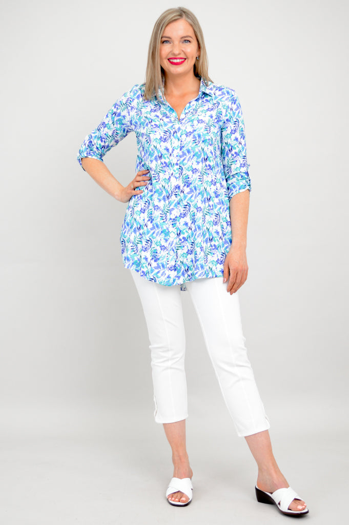 Celine Blouse Women's Linen Bamboo Shirt | Melbourne Style Summer Top | Perfect for Office Wear & Casual Outings