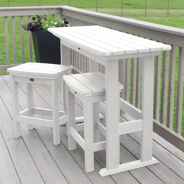 Lehigh 3-Piece Counter Height Balcony Set - Outdoor Patio Furniture for Small Spaces, Bistro Dining, and Apartment Living