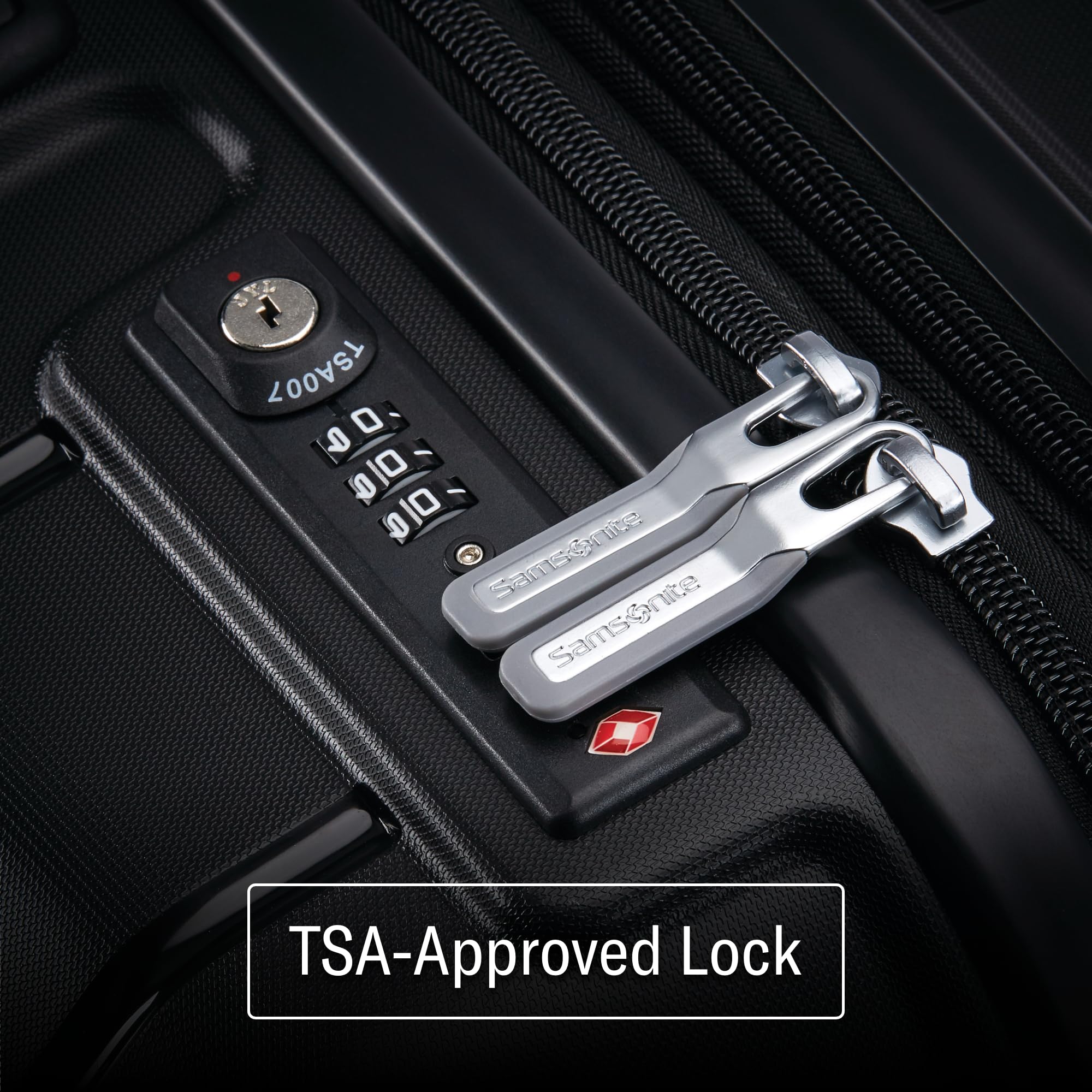 Samsonite Freeform 21-Inch Expandable Hardside Carry-On Luggage with 360° Spinner Wheels - TSA Approved Lightweight Hardshell Suitcase for Air Travel - Perfect for Business Trips, Weekend Getaways & International Vacations