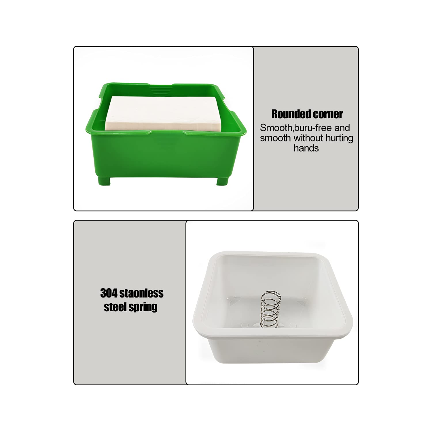 Premium 3-Layer Tofu Press with Water Collecting Tray - DIY Homemade Tofu Maker for Removing Excess Water - Includes Middle Strainer & Top Lid - Easy to Clean & Use - Perfect for Vegan Cooking, Meal Prep & Asian Cuisine