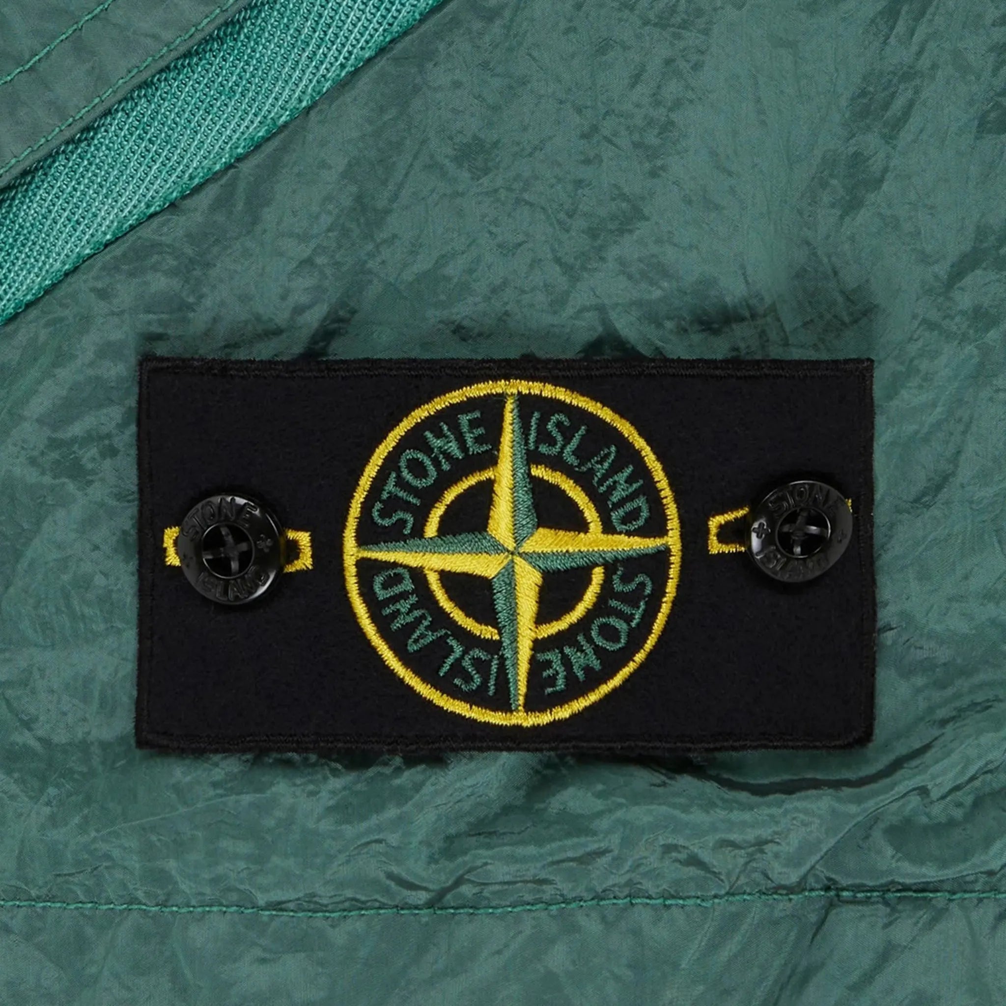 Stone Island Nylon Metal Dark Green Shorts for Men - Lightweight Water-Repellent Casual Shorts with Metal Badge - Perfect for Outdoor Activities, Travel & Summer Wear