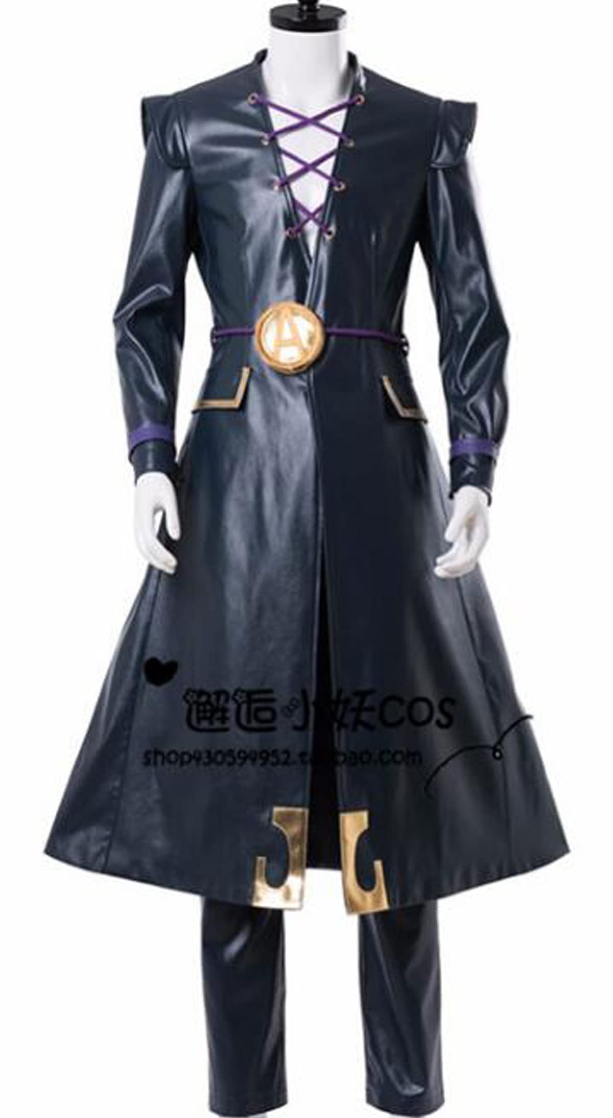 Anime Leone Abbacchio Cosplay Costume for Men - Full Set with Coat, Cloak & Pants - Perfect for Halloween, Comic Con & Anime Conventions